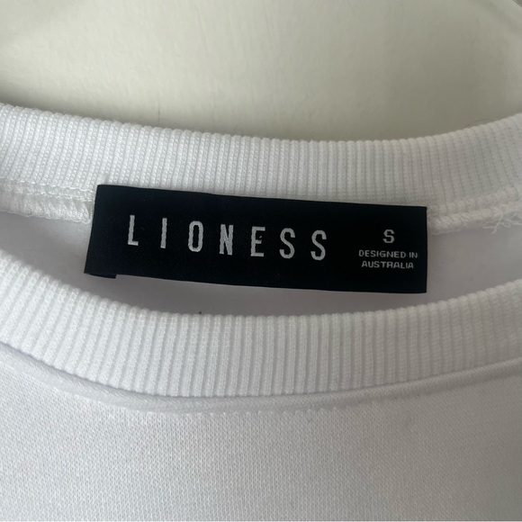 Princess Polly Lioness Love Bites White Pink Sweatshirt S - Picture 9 of 9